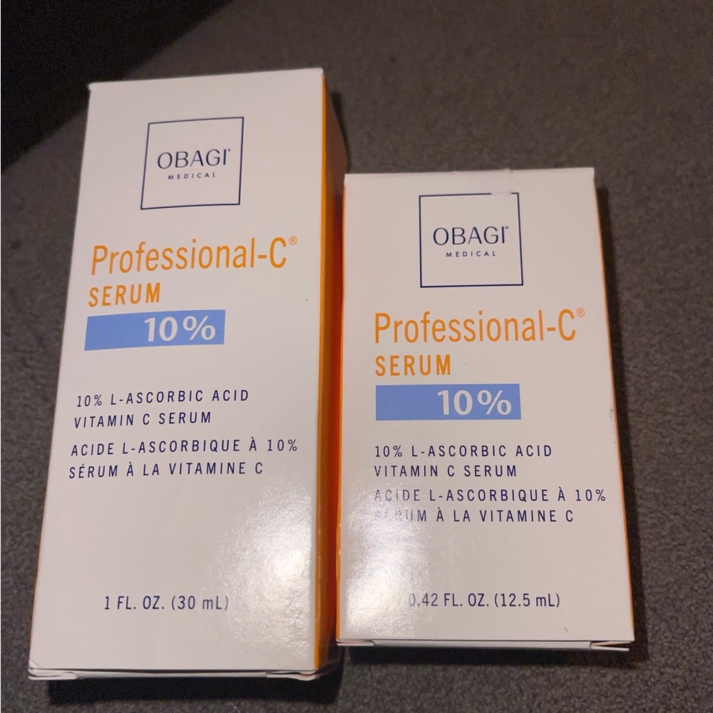 NIB! OBAGI PROFESSIONAL-C SERUM 10% L- ASCORBIC VITAMIN C SERUM .42 & 1 FL OZ